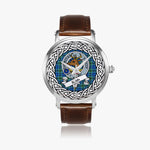 Keith Scottish Clan Tartan Crest Badge Silver Automatic Watch Size 46mm