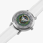Whitelaw Scottish Clan Tartan Crest Badge Silver Automatic Watch Size 46mm