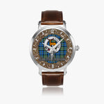 Scottish MacCorquodale Celtic Circle Silver Automatic Watch Size 46mm