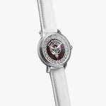 Macdonnell Scottish Clan Tartan Crest Badge Silver Automatic Watch Size 46mm