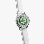 Scottish Boyle Tartan Crest Badge Silver Automatic Watch Size 46mm
