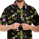 Men Hawaiian Shirt Men Hawaiian Shirt Beautiful Dark Summmer night Seamless Hawaiian Men Short Sleeve Shirt