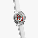 Erskine Scottish Clan Tartan Crest Badge Silver Automatic Watch Size 46mm