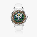 Scottish Murray of Dysart Celtic Ring Silver Automatic Watch Size 46mm