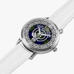 Scottish Kirkpatrick Clan tartan crest Silver Automatic Watch Size 46mm