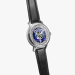 Macneil Scottish Clan Tartan Crest Badge Silver Automatic Watch Size 46mm