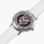 Beaton Scottish Clan Tartan Crest Badge Silver Automatic Watch Size 46mm