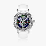 Scottish Kirkpatrick Clan tartan crest Silver Automatic Watch Size 46mm