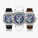 Cooper Scottish Clan Tartan Crest Badge Silver Automatic Watch Size 46mm