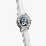 Forbes Scottish Clan Tartan Crest Badge Silver Automatic Watch Size 46mm