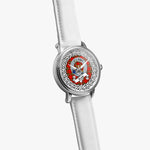 Scott Scottish Clan Tartan Crest Badge Silver Automatic Watch Size 46mm