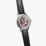 Dalziel Scottish Clan Tartan Crest Badge Silver Automatic Watch Size 46mm