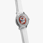 Butter Scottish Clan Tartan Crest Badge Silver Automatic Watch Size 46mm