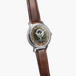 Scottish MacMillan Celtic Circle Silver Automatic Watch Size 46mm