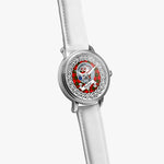Dunbar Scottish Clan Tartan Crest Badge Silver Automatic Watch Size 46mm