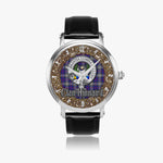 Scottish Kinnaird Celtic Circle Silver Automatic Watch Size 46mm