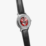 Hogg Scottish Clan Tartan Crest Badge Silver Automatic Watch Size 46mm