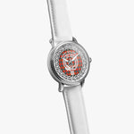 Scottish Sinclair Clan Tartan Crest Badge Silver Automatic Watch Size 46mm