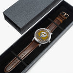 Scottish Houston Celtic Circle Silver Automatic Watch Size 46mm