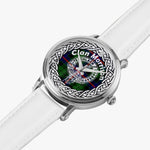 Morrison Morden Clan Tartan Crest Badge Silver Automatic Watch Size 46mm