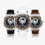 Scottish Hunter Celtic Circle Silver Automatic Watch Size 46mm