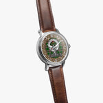 Scottish Gray Celtic Circle Silver Automatic Watch Size 46mm