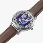 Elliot Scottish Clan Tartan Crest Badge Silver Automatic Watch Size 46mm