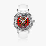 Binning (of Wallingford) Scottish Clan Tartan Crest Badge Silver Automatic Watch Size 46mm