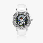 Colquhoun Scottish Clan Tartan Crest Badge Silver Automatic Watch Size 46mm