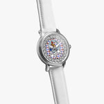 Boswell Scottish Clan Tartan Crest Badge Silver Automatic Watch Size 46mm