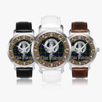Scottish Malcolm Celtic Circle Silver Automatic Watch Size 46mm