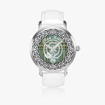 Scottish Kelly Clan Tartan Crest Badge Silver Automatic Watch Size 46mm