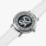 Blair Scottish Clan Tartan Crest Badge Silver Automatic Watch Size 46mm