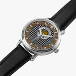Scottish Gladstone Celtic Circle Silver Automatic Watch Size 46mm