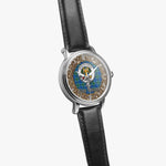 Scottish Falconer Celtic Circle Large Silver Automatic Watch Size 46mm