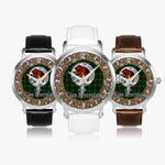 Scottish Beveridge Celtic Circle Silver Automatic Watch Size 46mm