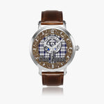 Scottish Hannay Celtic CIrcle Silver Automatic Watch Size 46mm
