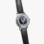Williams Scottish Clan Tartan Crest Badge Silver Automatic Watch Size 46mm