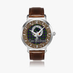 Scottish MacDonell Celtic Circle Silver Automatic Watch Size 46mm