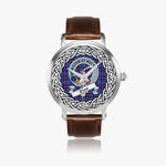 Eliot Scottish Clan Tartan Crest Badge Silver Automatic Watch Size 46mm