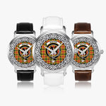Baxter Scottish Clan Tartan Crest Badge Silver Automatic Watch Size 46mm