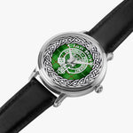 Scottish Boyle Tartan Crest Badge Silver Automatic Watch Size 46mm