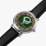 Scottish MacArthur Celtic Circle Silver Automatic Watch Size 46mm