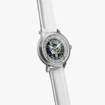 Finlayson Scottish Clan Tartan Crest Badge Silver Automatic Watch Size 46mm