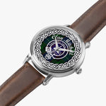 Mitchell Scottish Clan Tartan Crest Badge Silver Automatic Watch Size 46mm