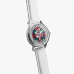 Cobb Scottish Clan Tartan Crest Badge Silver Automatic Watch Size 46mm
