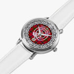 Scottish Macrae Clan Tartan Crest Badge Silver Automatic Watch Size 46mm
