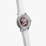Cunningham Scottish Clan Tartan Crest Badge Silver Automatic Watch Size 46mm