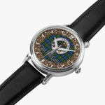Scottish MacLaren Celtic Circle Silver Automatic Watch Size 46mm