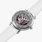 Borthwick Ancient Scottish Clan Tartan Crest Badge Silver Automatic Watch Size 46mm